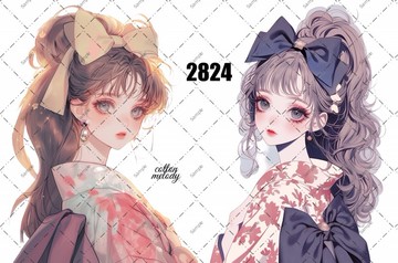 original sticker no.2824 人物貼紙 原創貼紙 原創人物貼紙 裝飾貼紙 cotton melody
