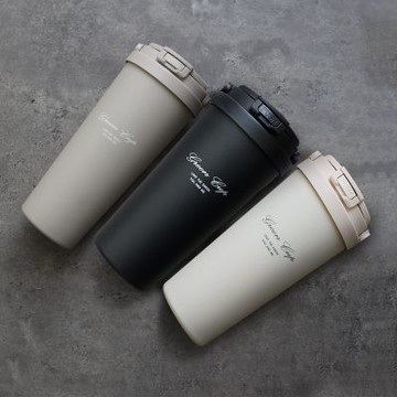 GREEN CUP 芊杯304不鏽鋼陶瓷手提直吸飲兩用保溫杯-850ml-2支