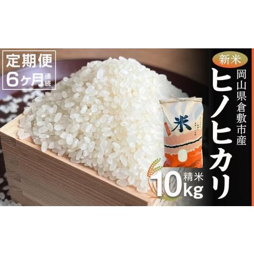 ふるさと納税 岡山県 倉敷市 GB076回　6か月連続 令和５年産新米　岡山県倉敷市産 ヒノヒカリ　白米10kg