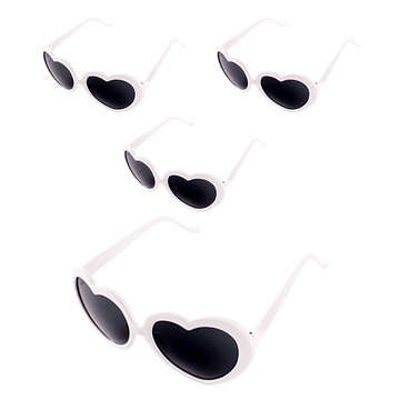 Partyshow 愛心眼鏡  4個  白色