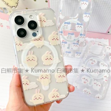 適用iphone17promax蘋果16手機殼15磁吸支架MagSafe透明13吉伊卡哇12小八17烏薩奇16pro無線充電16e保護套14