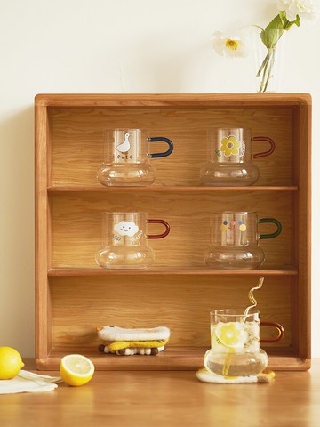 玻璃牛奶杯高顏值水杯大容量杯子女生個人專用馬克杯