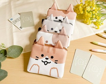 貓貓造型卡套零錢包
