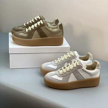 【厚底增高5cm】德訓鞋 運動鞋 休閒鞋 鬆糕鞋 女鞋 百搭復古 繫帶設計 軟底耐磨 日常通勤穿搭必備