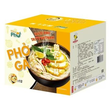 王麵河粉 杯裝河粉 雞絲風味 61公克 X 12入