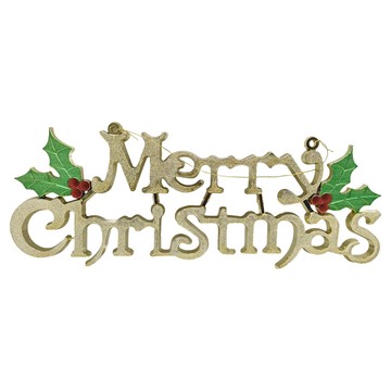 聖誕英文字牌  20吋  聖誕英文字 金色 + 綠色 +紅色  4個