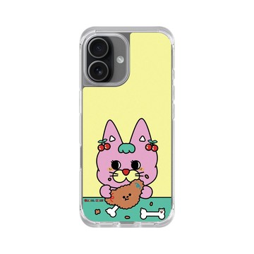 iPhone 17 ClearX (MagSafe 兼容) 晶透白 - Carol Meat 卡肉 - 我吃的是炸雞不是狗