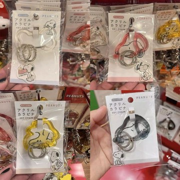 臺灣出貨💥史努比鑰匙扣卡通亞克力掛件日系ins風學生包包掛飾創意禮物