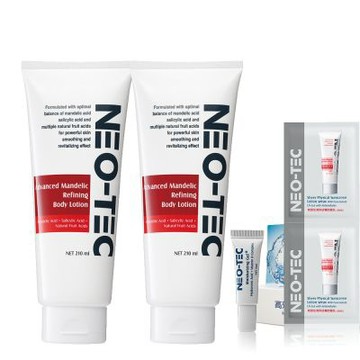 ( 2入加贈組)NEO-TEC 妮傲絲翠 14%複合杏仁酸煥膚身體乳210ml