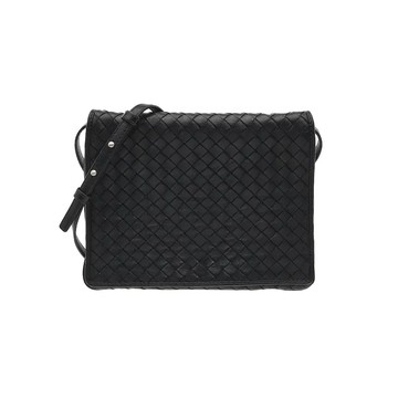 BOTTEGA VENETA 編織翻蓋包斜背包