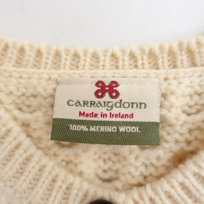 キャレイグドン carraigdonn *アランニットカーディガン*XXL毛メリノ