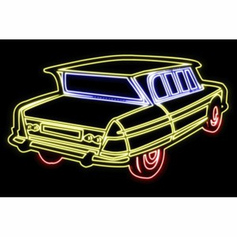 ネオン 車 66 くるま クルマ カー Car 自動車 ディーラー 旧車 アメ車 外車 ネオンライト 電飾 通販 Lineポイント最大1 0 Get Lineショッピング