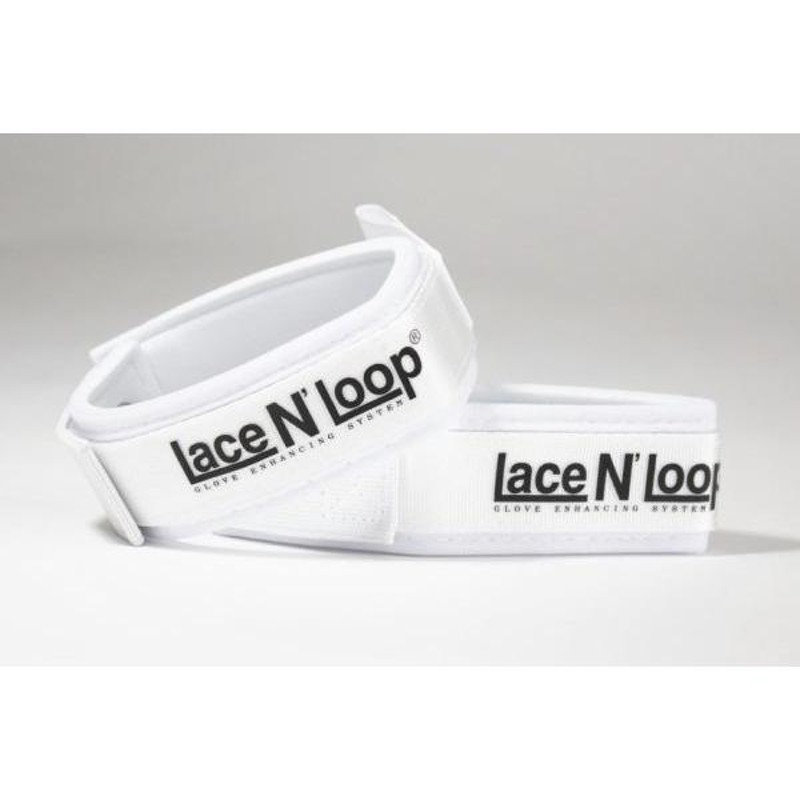 Lace N' Loop［レースンループ］紐式グローブ用ストラップ（ペア）（白