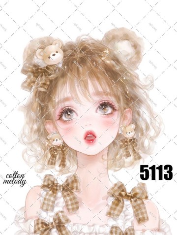 原創貼紙 no.5113 人物貼紙 原創貼紙 原創人物貼紙 裝飾貼紙 cotton melody