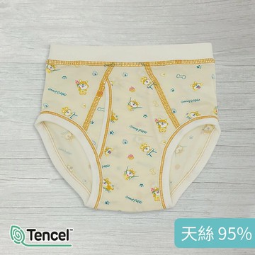 Annypepe - 男童95%天絲柴犬三角褲-卡其 (100-150cm)