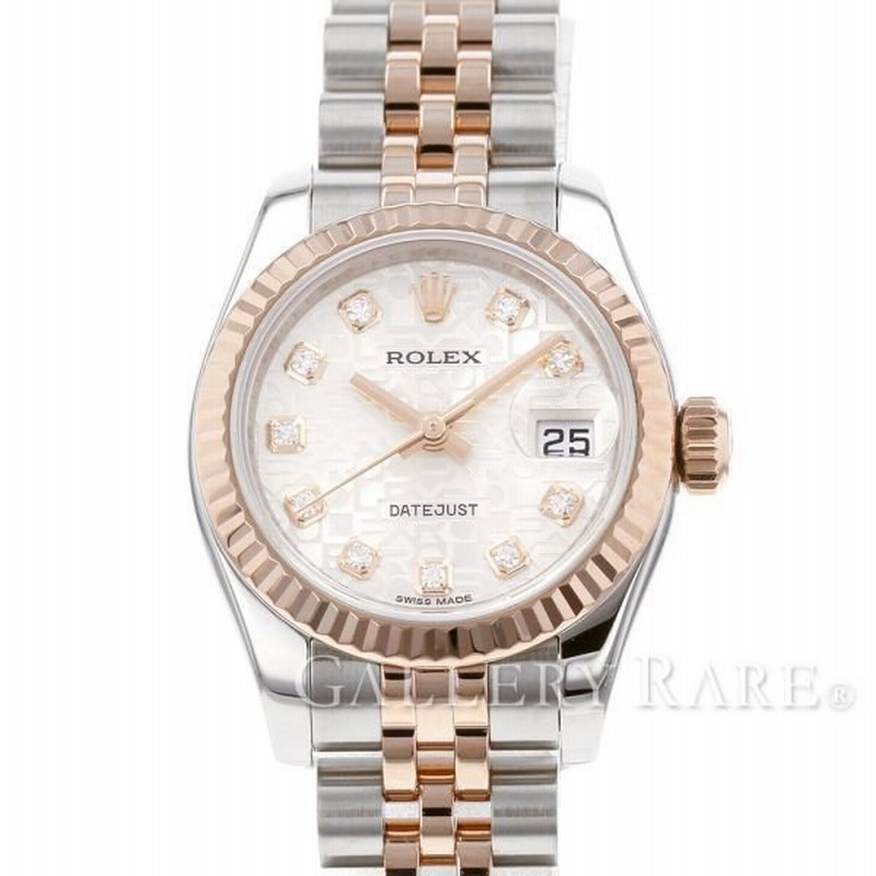 ロレックス デイトジャスト Ss K18pgピンクゴールド 10pダイヤ ランダムシリアル ルーレット g Rolex 腕時計 レディース 通販 Lineポイント最大0 5 Get Lineショッピング