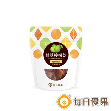 甘草檸檬乾50公克口袋蜜餞【每日優果】