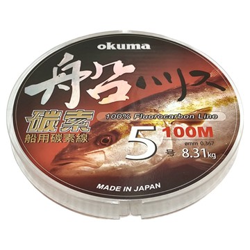 okuma 寶熊釣具 碳索 碳纖線 100m  5號  1捲  transparent