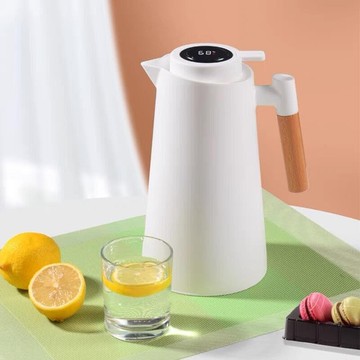 （爆款熱賣）（國際精品）【免運】保溫瓶 保溫壺 熱水壺 玻璃內膽保溫壺 家用按壓式熱水壺 智能保溫 智能數顯暖水瓶