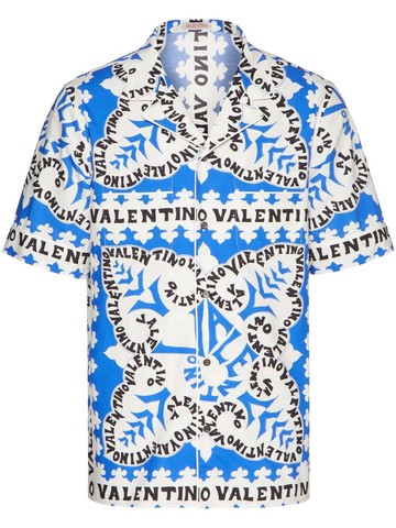 Valentino `Mini Bandana` Short Sleeve Shirt