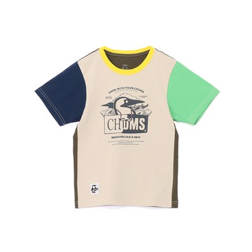 CHUMS Kids Old & New Booby T-Shirt 中大童 短袖上衣 Green Crazy CH211442C086
