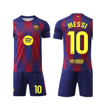 25-26巴薩球衣主客場亞馬爾足球服套裝萊萬梅西成人兒童比賽隊服