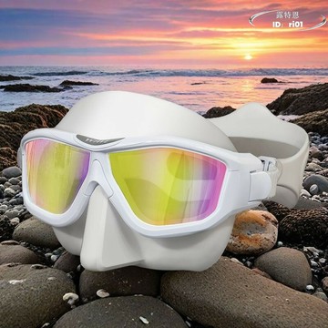 【限時免運】大神容積浮潛潛水面鏡 自由潛大框高清防霧鏡 潛水鏡 深潛裝備