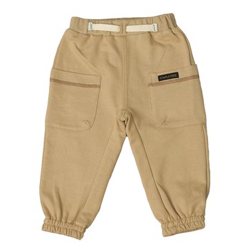 akachan honpo - 10分束口褲-淺卡其色