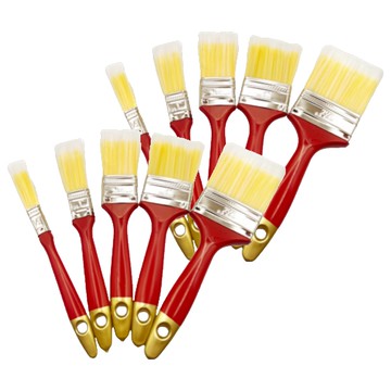 Jinfeng 毛刷5支 - 多尺寸油漆刷套裝 適用於牆面、木器塗裝 DIY裝修必備  27 x 17.5 x 1.5cm  2組