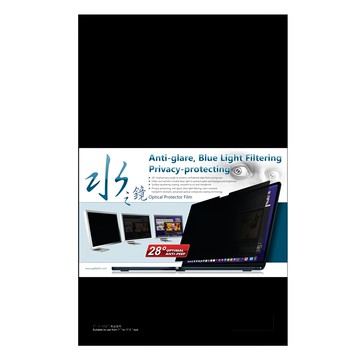 YADI 亞第 靜電吸附 水之鏡防窺片 抗眩濾藍光 28°極小防窺視角  防窺色調  1片