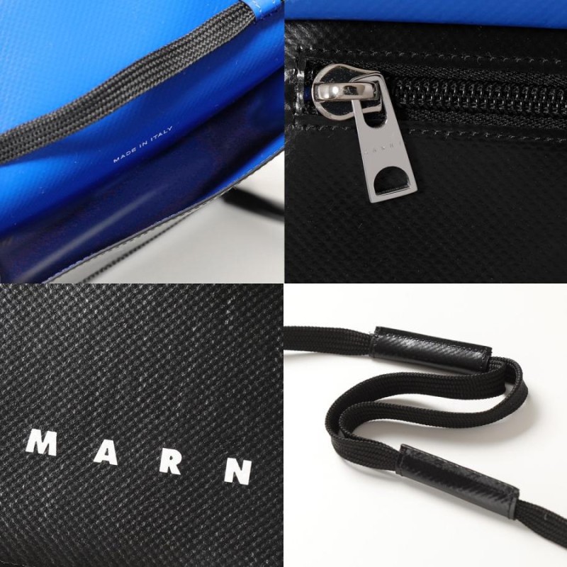 MARNI マルニ ショルダーバッグ TRIBECA トライベッカ SBMQ0036A0 P3572 P5769 メンズ PVC フォンケース  ポシェット ロゴ バイカラー 鞄 カラー9色 | LINEブランドカタログ