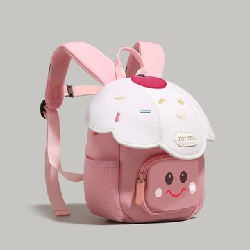 UR幼兒園兒童小學生書包雙肩包女式2025新款時尚可愛笑臉蘑菇背包