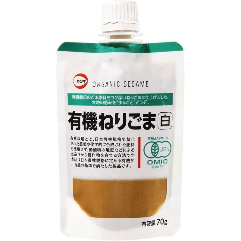 カタギ食品 有機ねりごま白 70g×5個