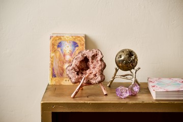 圖桑帶回 |阿根廷 粉紅紫水晶 粉紅紫水晶洞 辦公桌招財 T240313-047