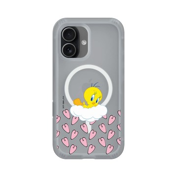 iPhone 17 AirX 流變灰 - 樂一通 Looney Tunes - 愛心泡泡崔弟