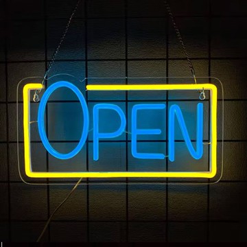 高 CP 值✨免運 LED霓虹燈酒吧商業OPEN發光字廣告牌工廠直髮可定製Neon Sign 閨蜜禮物 交換禮物