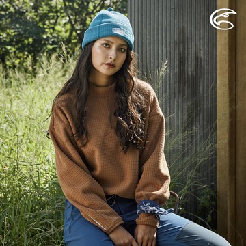 ADISI 女Soft Checker刷毛輕防風保暖高領T AL2221040 (S-XL) 泰迪｜城市綠洲