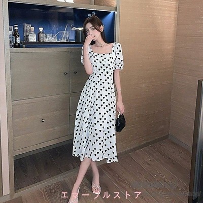 ハート 柄 ワンピースの通販 2,230件の検索結果 | LINEショッピング