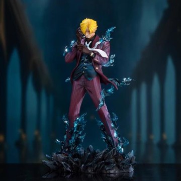 雕像款海賊王  天繪山治  共鳴系列 黑足山治 雕像手辦模型擺件