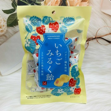 日本 MOHEJI 栃乙女 草莓醬夾餡牛奶糖 70g 草莓夾心糖 草莓牛奶糖
