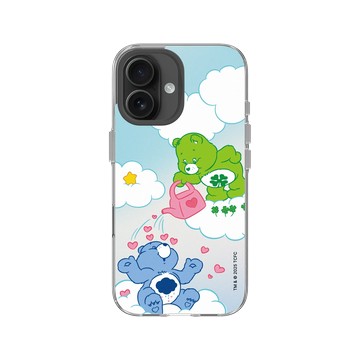 iPhone 16 Clear Case（相機按鈕） 透明 - Care Bears - 雨愛灌溉