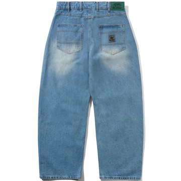 BUTTER GOODS BG252A70930 WIDE CUT DENIM JEANS 刀型 丹寧長褲 (水洗藍色)