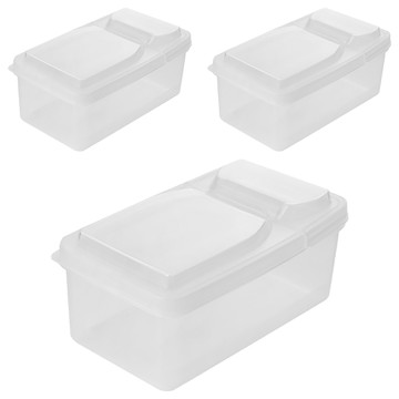 PP5食品級掀蓋保鮮盒 單開蓋  3組  3 個容器 + 3 個單開蓋子