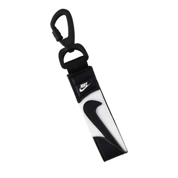 NIKE PREMIUM 鑰匙扣-皮革 掛飾 鑰匙圈 N1011048036OS 黑白