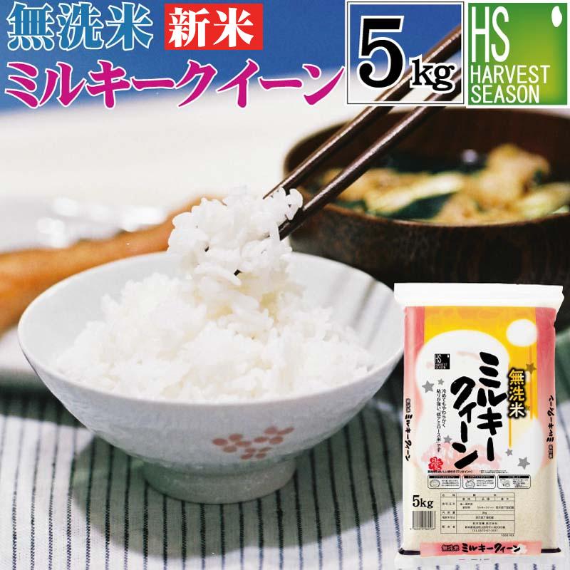 ポイント5倍 数量限定 新米 無洗米 5kg ミルキークイーン 岐阜県産 令和5年産 送料無料（SL）