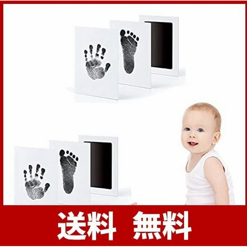 赤ちゃん 汚れないインク 手形 足形キット ベビーフレーム ギフト 出産祝い 成長記録 新生児 1歳誕生日 猫犬手足型 記念品 2セット 通販 Lineポイント最大0 5 Get Lineショッピング