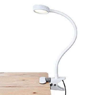 LEPOWERクリップonライト/読書灯/ライトカラー変更可能/夜ライトクリップon forデスク、ベッドHeadboardとコンピュータ(ホワイト)