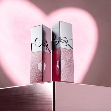 🔜快速出貨【YSL】粉光緞影限定💖鎖心光唇釉｜情人節禮物