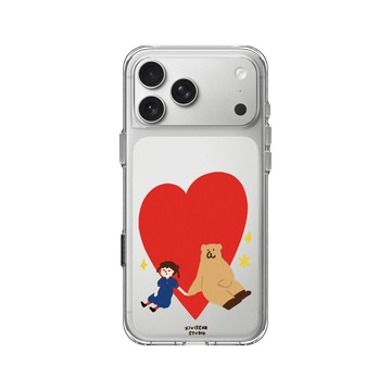 iPhone 17 Pro Max Clear Case（相機按鈕） 透明 - 咻咻熊 XiuXiubear - Always With You