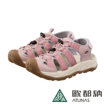 女款勇闖水陸輕量減震護趾涼鞋(A1GCFF03玫瑰粉/護趾/朔溪涼鞋/快乾/機能涼鞋/厚底減震)